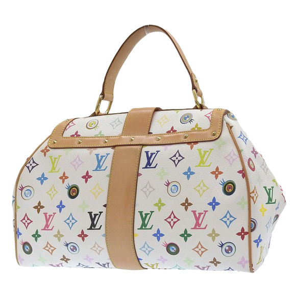 Louis Vuitton GM Multicolor Monogram White M92053 Blanc Sac Retro Handbag - Picture 1 of 8